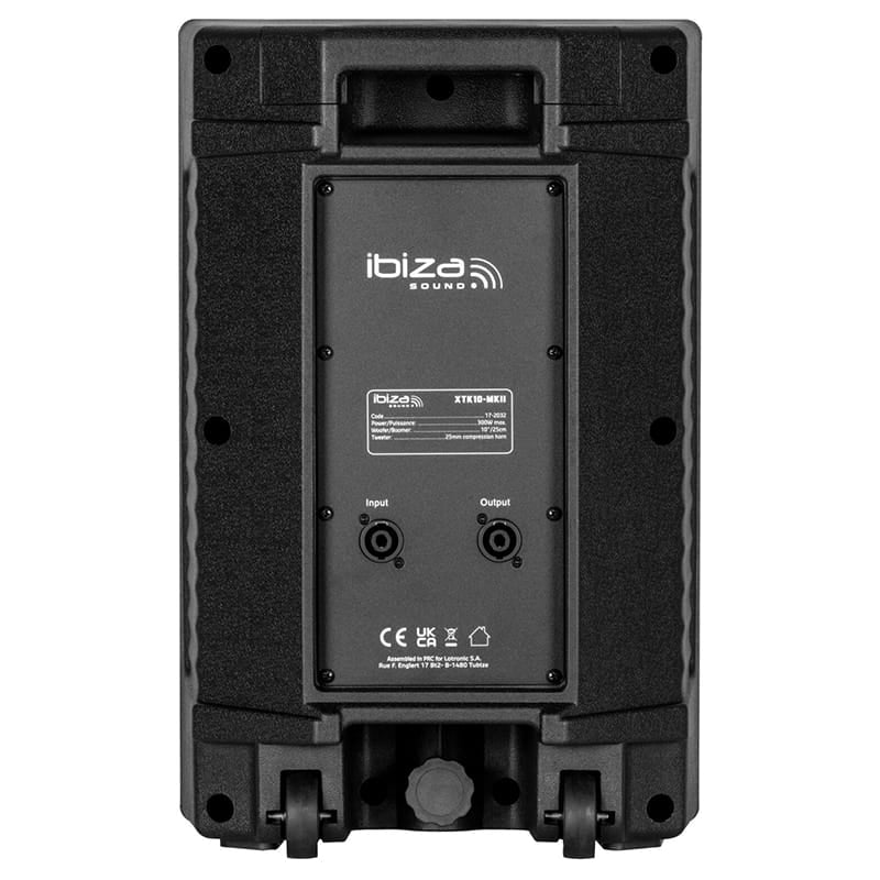 Ibiza Sound Boxă Acustică Pasivă Ibiza Sound 10” (25 cm) 150W RMS, Bass Reflex 2 Căi, cu Roți și Mâner