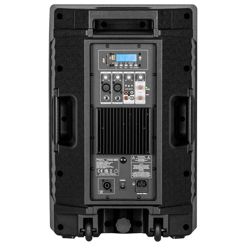 Ibiza Sound Boxă activă Ibiza Sound 12” 250W RMS, Bluetooth/MP3 USB/SD, TWS, 2 intrări MIC, ieșire Speakon, cu roți