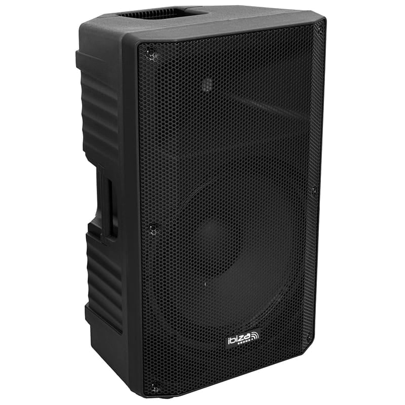 Ibiza Sound Boxă Activă Ibiza Sound 15” (38 cm) 300W RMS cu Bluetooth, MP3 USB/SD, TWS, 2x MIC, roți și mânere
