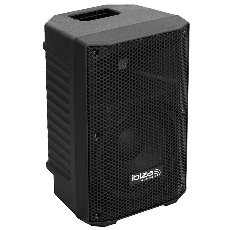 Ibiza Sound Boxă pasivă Ibiza Sound 8” (20 cm) 100W RMS, bass reflex, 2 căi, tweeter cu horn, grilă metalică, mâner și roți