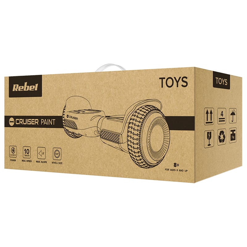 Rebel Hoverboard Hoverboard Rebel Cruiser Paint ZAB0014 | 6.5 inch, LED, Bluetooth