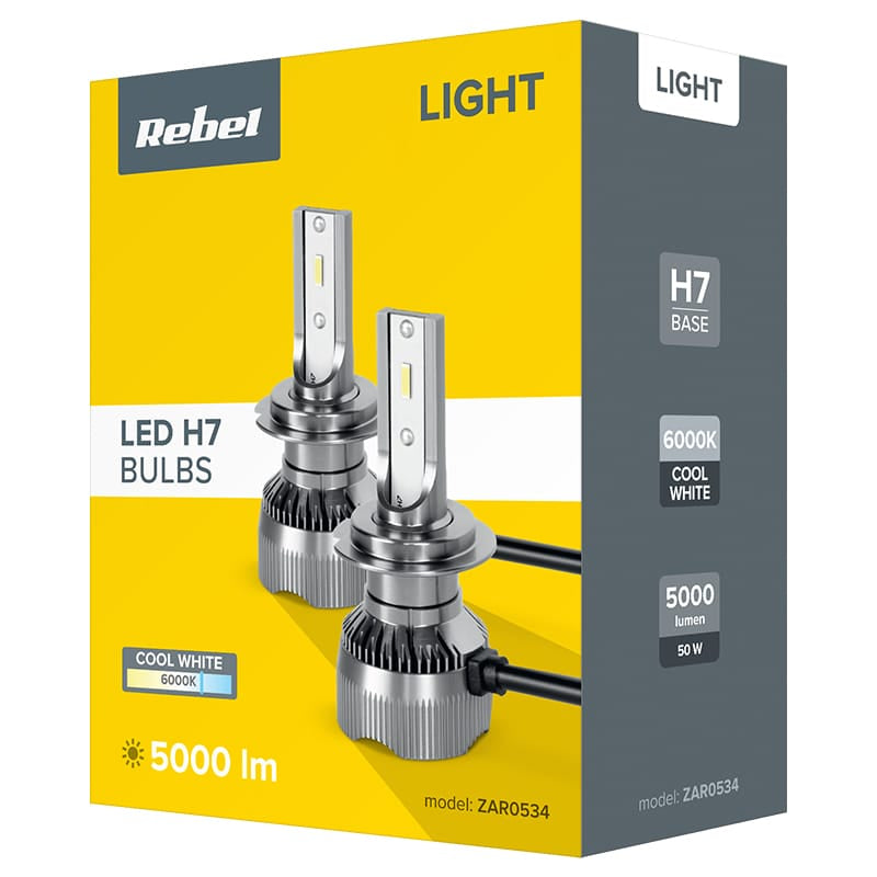 Rebel SET BECURI LED AUTO H7 50W REBEL