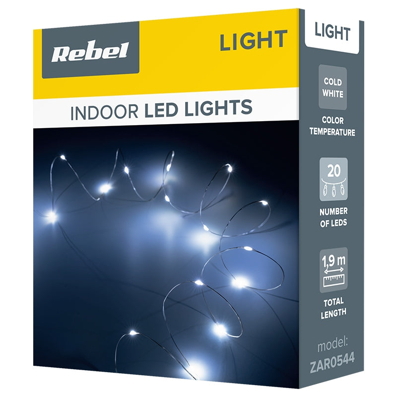 Rebel SIR ILUMINAT FESTIV 20 MINI LED ALB RECE