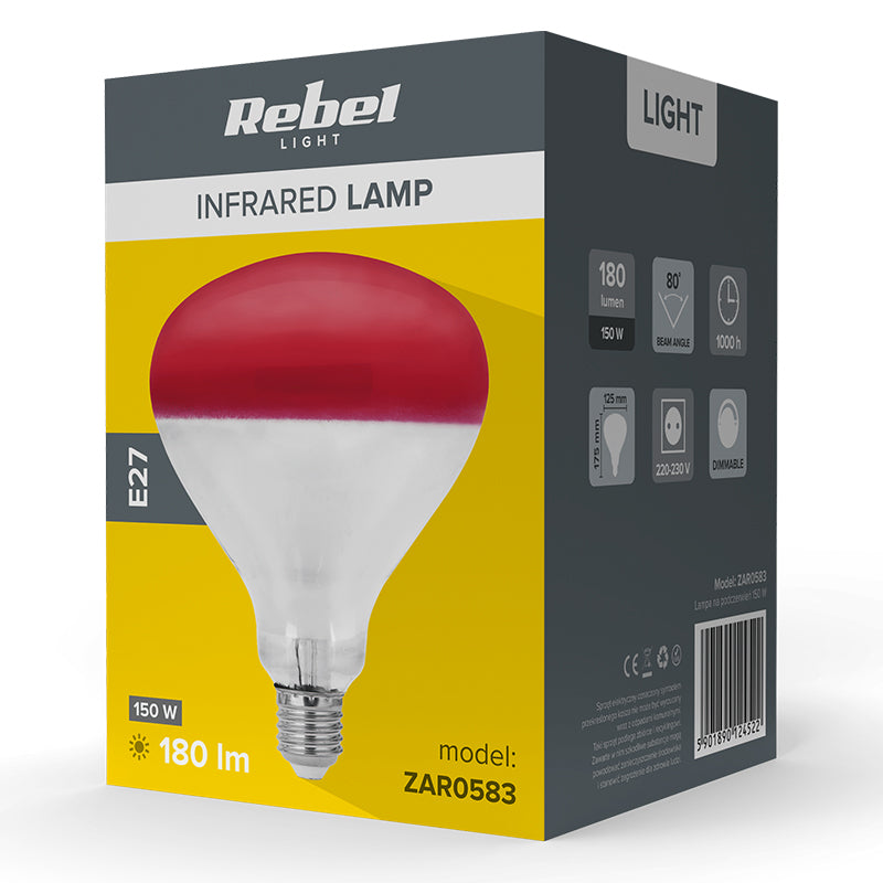 Rebel BEC INFRAROSU CRESTERE PUI E27 R125 150W REBEL