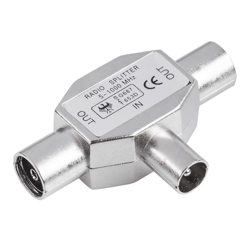 Lechpol Accesorii metalice Splitter TV Lechpol ZLA0362 | Metalic, 1 Tata - 2 Mama
