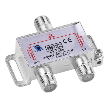 Lechpol Splitter TV Splitter TV Lechpol ZLA0635 | 2 Cai, Power Pass, 5-2450 MHz