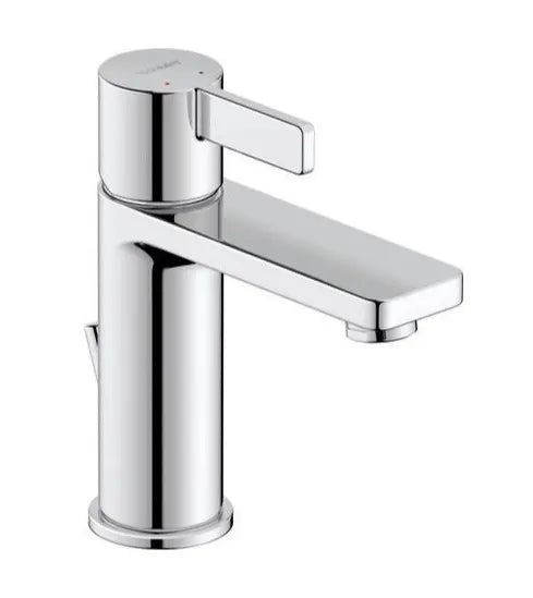 Duravit Baterie lavoar Duravit, D-Neo Single lever basin mixer M with pullrod, monocomanda, marime M, cartus ceramic, set evacuare cu tija, crom