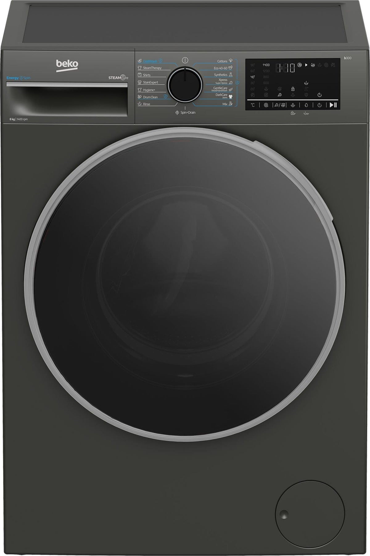 Beko Masina de spalat rufe Masina de spalat rufe Beko B3WFU48415MB2ES | 8kg, 1400RPM, Clasa A, EnergySpin