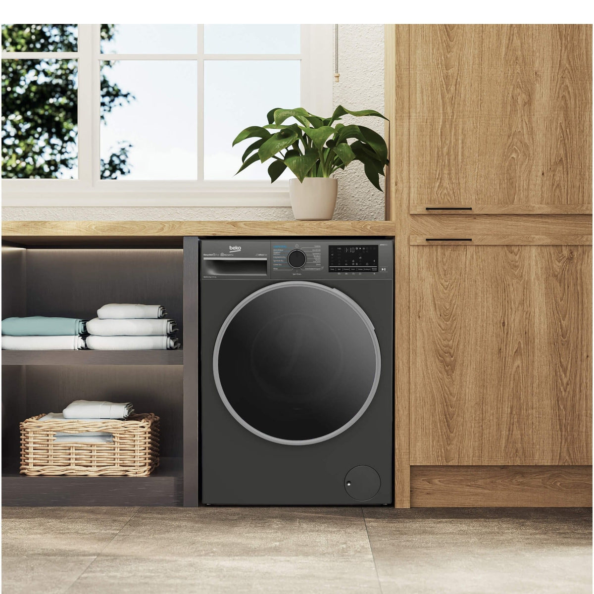 Beko Masina de spalat rufe Masina de spalat rufe cu uscator Beko B5DFT510442M | 10/6 kg, Clasa A / D, 1400rpm, Display