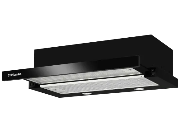 Hansa Hota telescopica Hota Telescopica Hansa OTP6243BGH | 60cm, 389m3/h, LED, Sticla Neagra