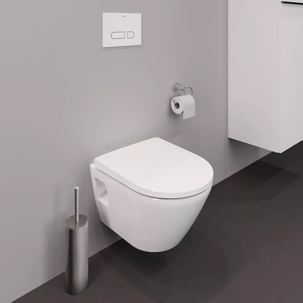 Duravit Vas wc Duravit, Toilet wm compact 480 mm D-Neo, white, rimless, wd-model, suspendat, evacuare orizontala, fara capac (0021610000, 0021690000), alb