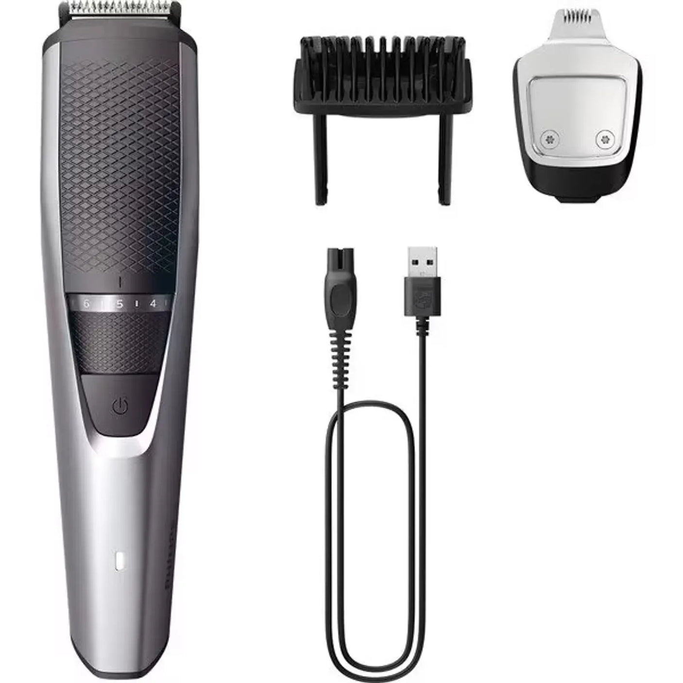 Philips Aparat de tuns barba PHILIPS Seria 3000, acumulator, autonomie 60 min, gri antracit