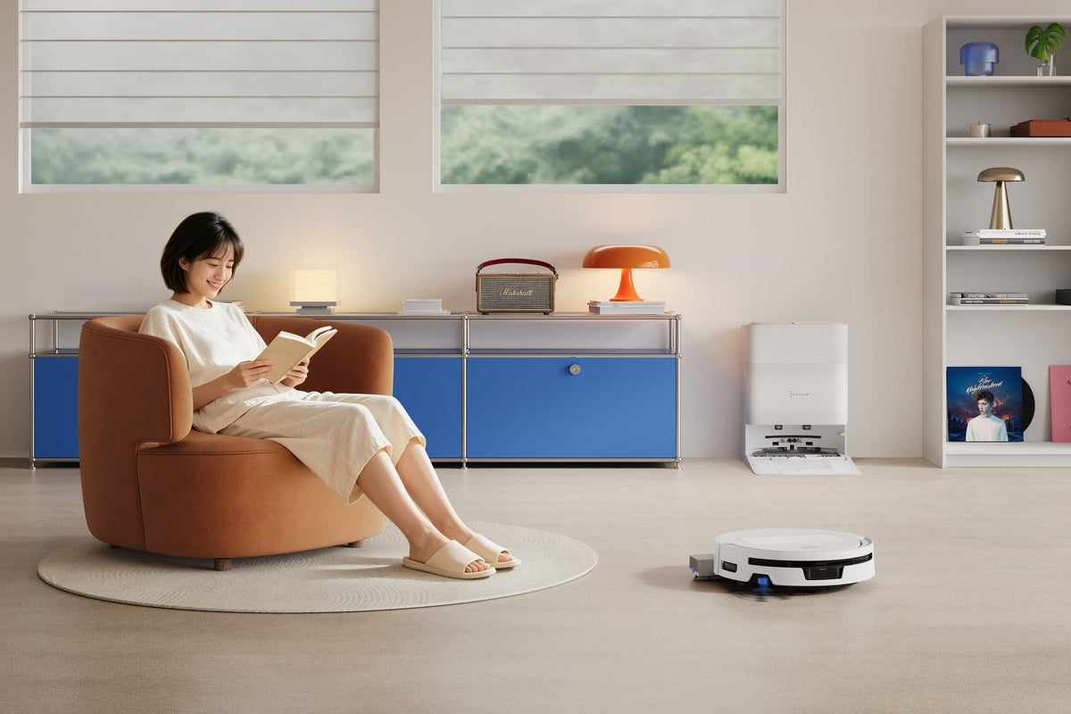 Ecovacs Aspirator robot Aspirator Robot Ecovacs DEEBOT T90 MAX PRO OMNI | 40000Pa, OZMO ROLLER 3.0, ZeroTangle 4.0, Alb