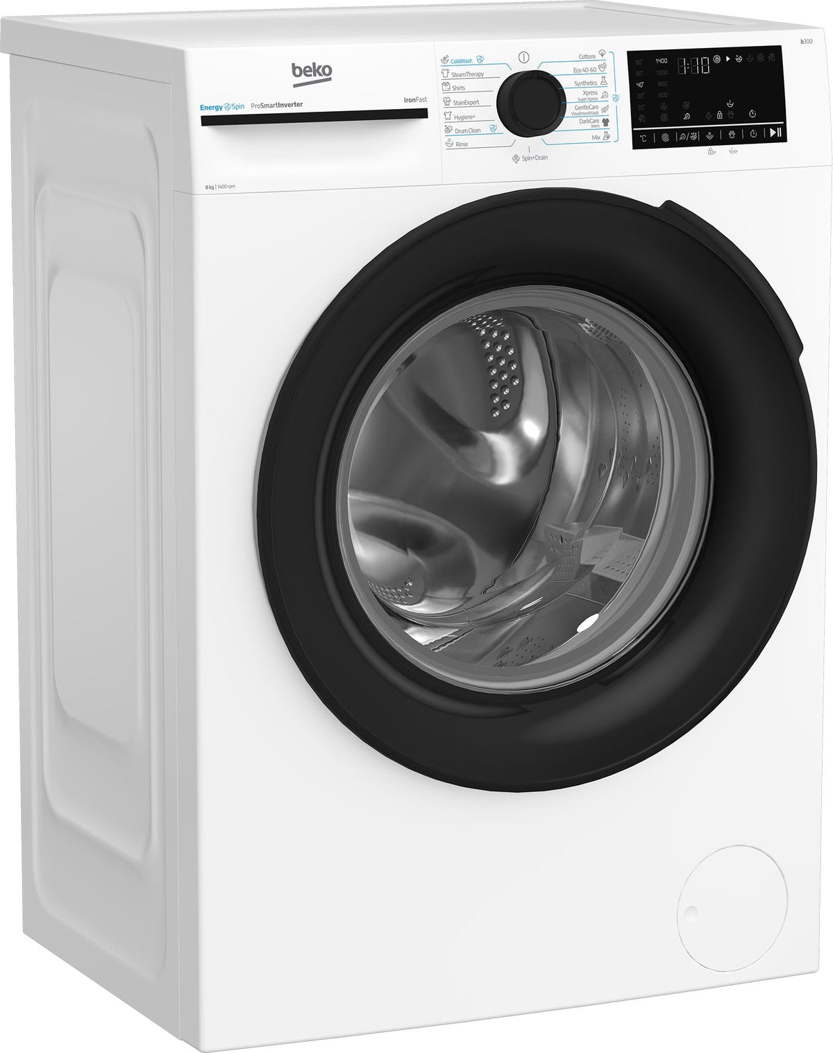 Beko Masina de spalat rufe Masina de spalat rufe Beko BM3WFUS48415WBEE | 8kg, Clasa A, 1400rmp, Motor ProSmartInverter