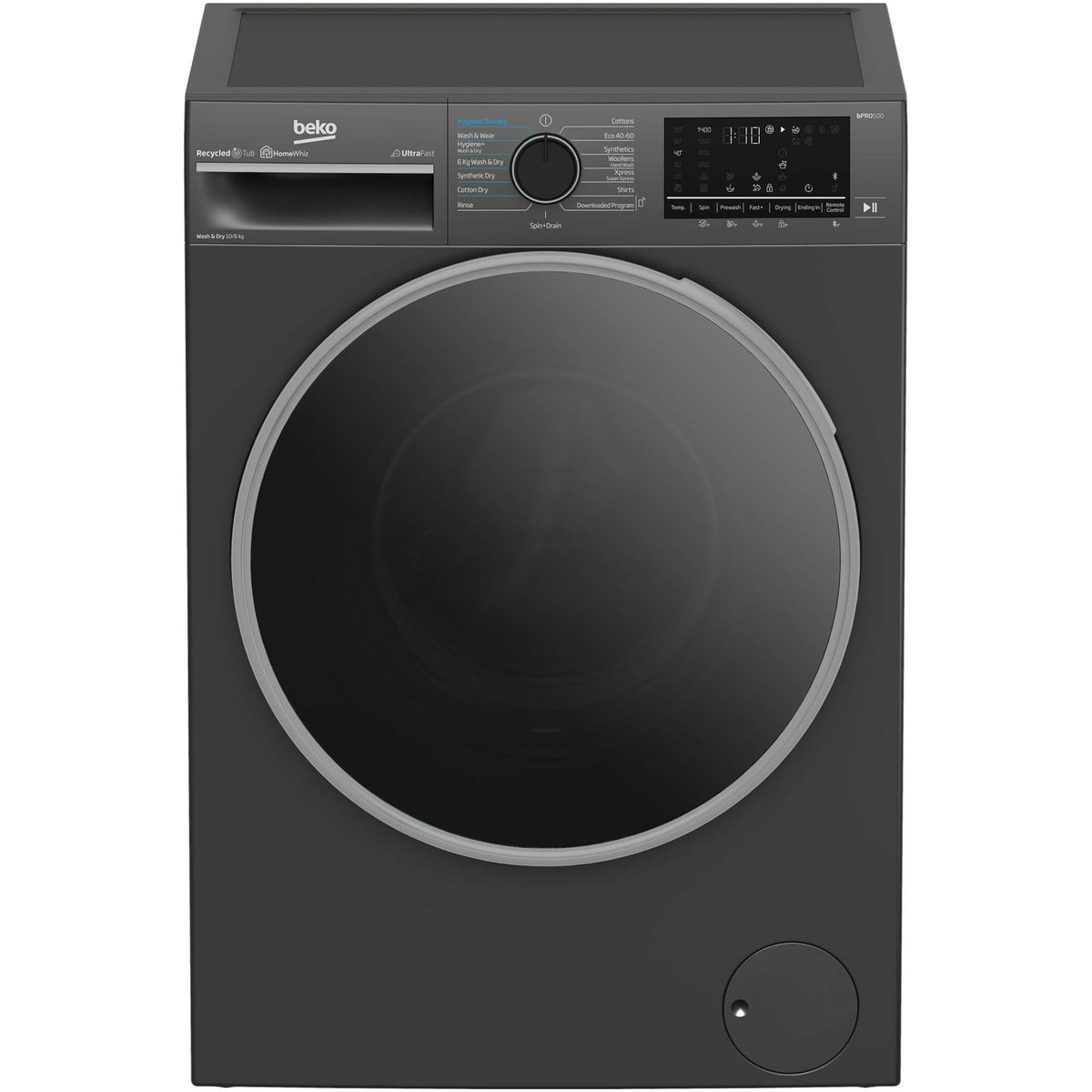 Beko Masina de spalat rufe Masina de spalat rufe cu uscator Beko B5DFT510442M | 10/6 kg, Clasa A / D, 1400rpm, Display