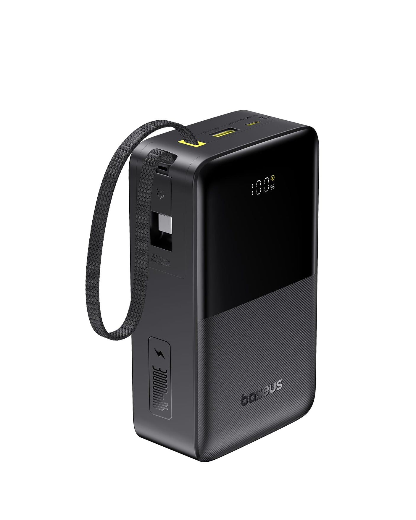 Baseus Acumulator Baterie Externa Baseus EnerFill FC51 Bipow 2 Pro E0028100 | 30000mAh, 22.5W, USB-C, Cablu Incorporat