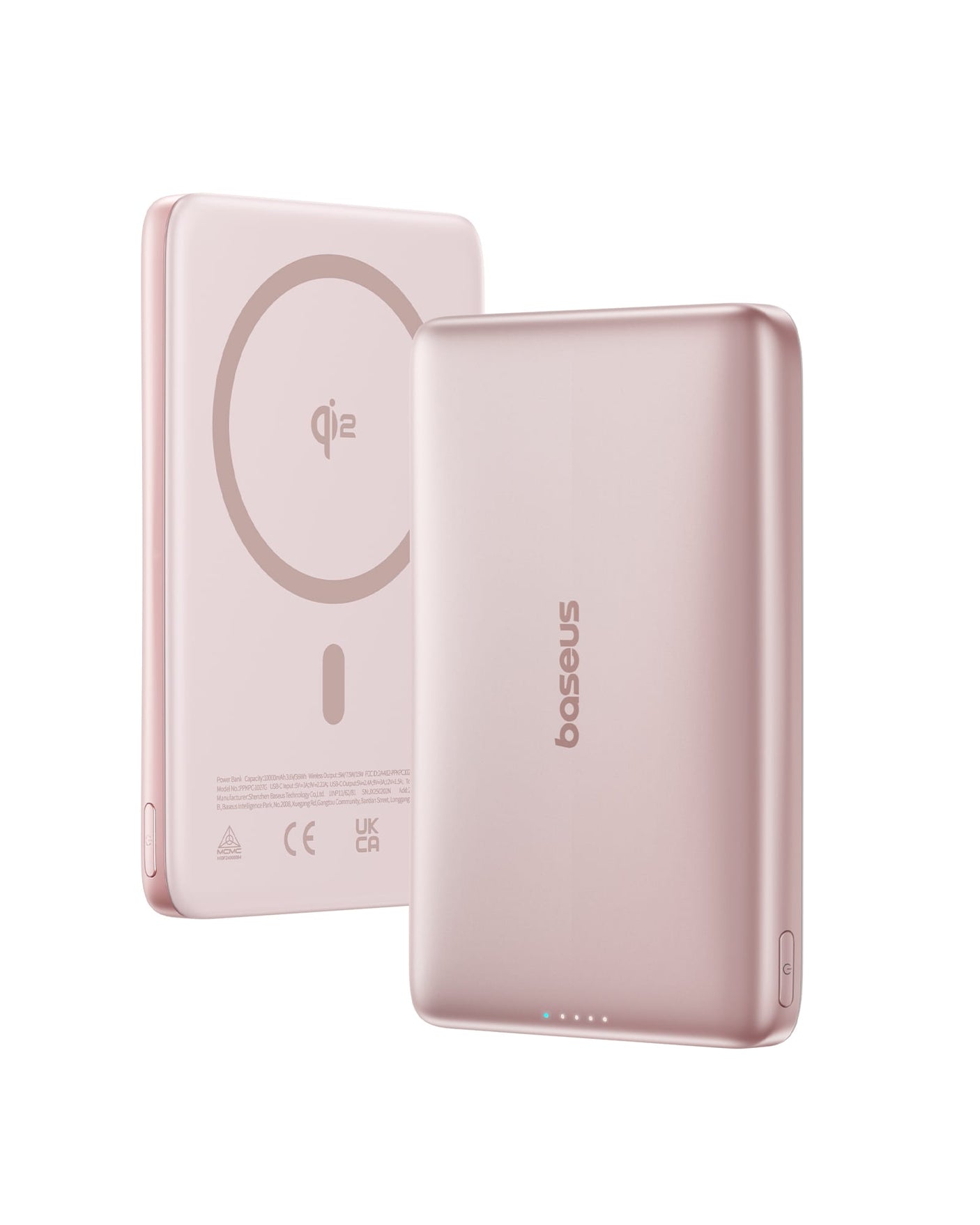 Baseus Acumulator Acumulator Extern Baseus PicoGo AM41 E0027202 | 10000mAh, 27W, Qi2 Magnetic, Ultra-Slim, Roz