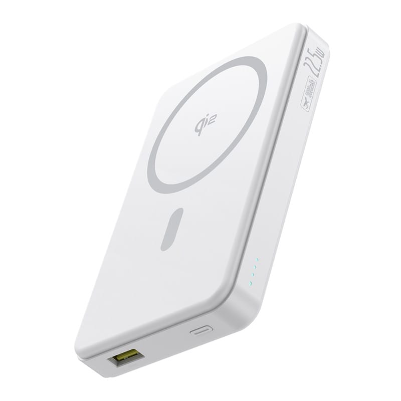 Baseus Acumulator Acumulator Portabil Baseus Airpow 2 Qi2 P10080000213-00 | 10000mAh, 22.5W, Magnetic, Alb