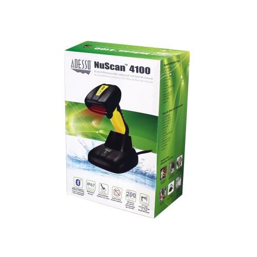 Adesso Scanner Coduri de Bare Cititor Coduri de Bare Adesso NUSCAN 4100B | Bluetooth, Alb