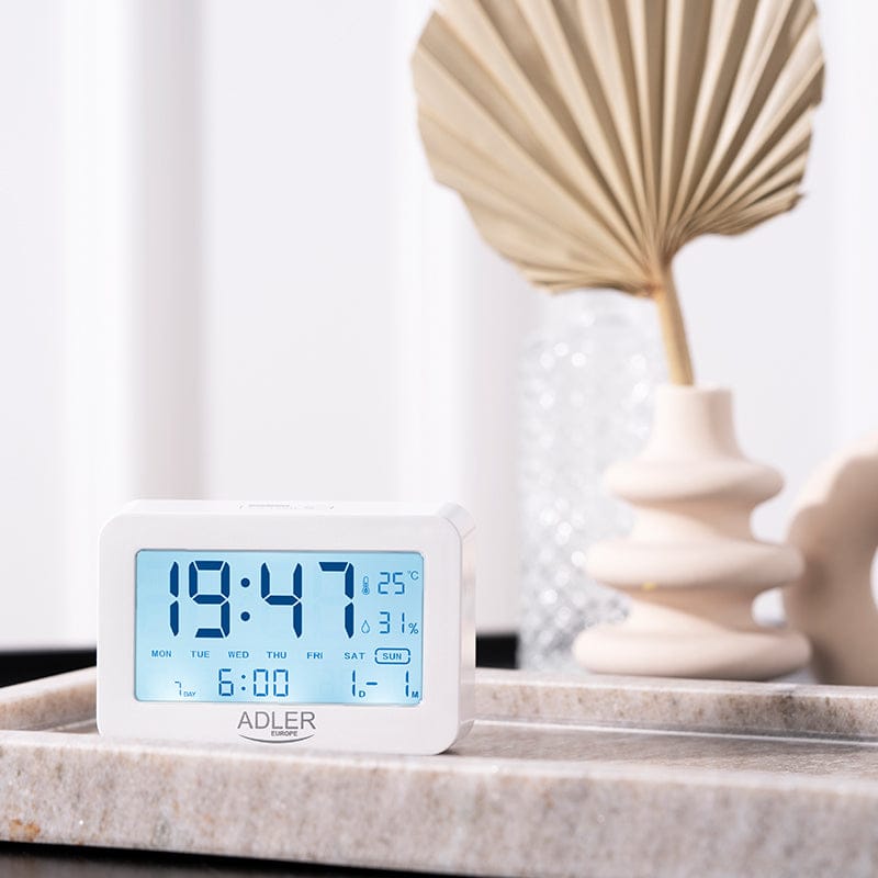 Adler Ceas Ceas Adler AD1196W | 1196W, 0.4kg, AA, Alb