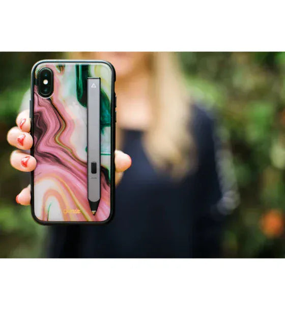 Adonit Stylus Adonit Snap 2 Bluetooth Selfie Touch Pen cu declanstor de la distanta cu banda magnetica compatibil pentru iPhone 11 / Pro Max / X / XS / XR Samsung S9 / 10 / Note + iPad / Air / Mini si mai nou Gri