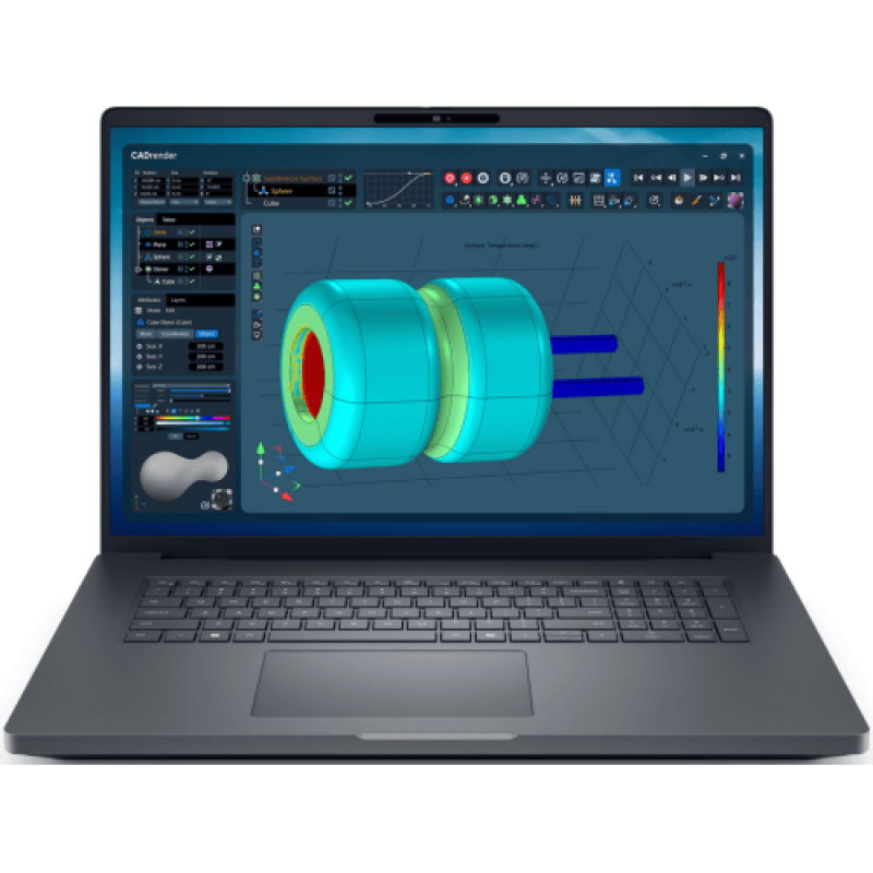 DELL Laptop Dell Pro Max 18 Plus MB18250 18" QHD+, Intel U7-265HX, 32GB Ram, 512GB SSD, NVIDIA RTX PRO 1000 Blackwell, Ubuntu 24.04 LTS