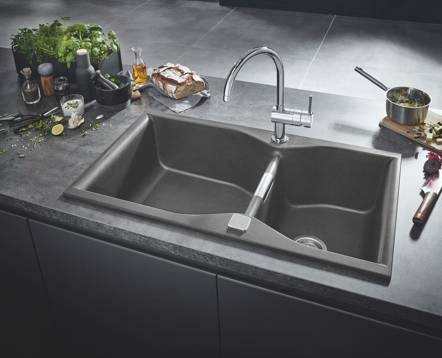 Grohe Baterie Baterie Bucatarie Grohe 32917000 | Minta, Monocomanda, Pipa Inalta, Crom