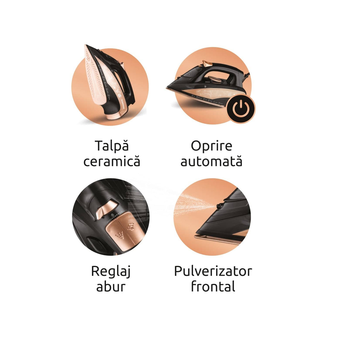 Albatros Fier de calcat Fier de Călcat Albatros ROSA | 3000W, 450ml