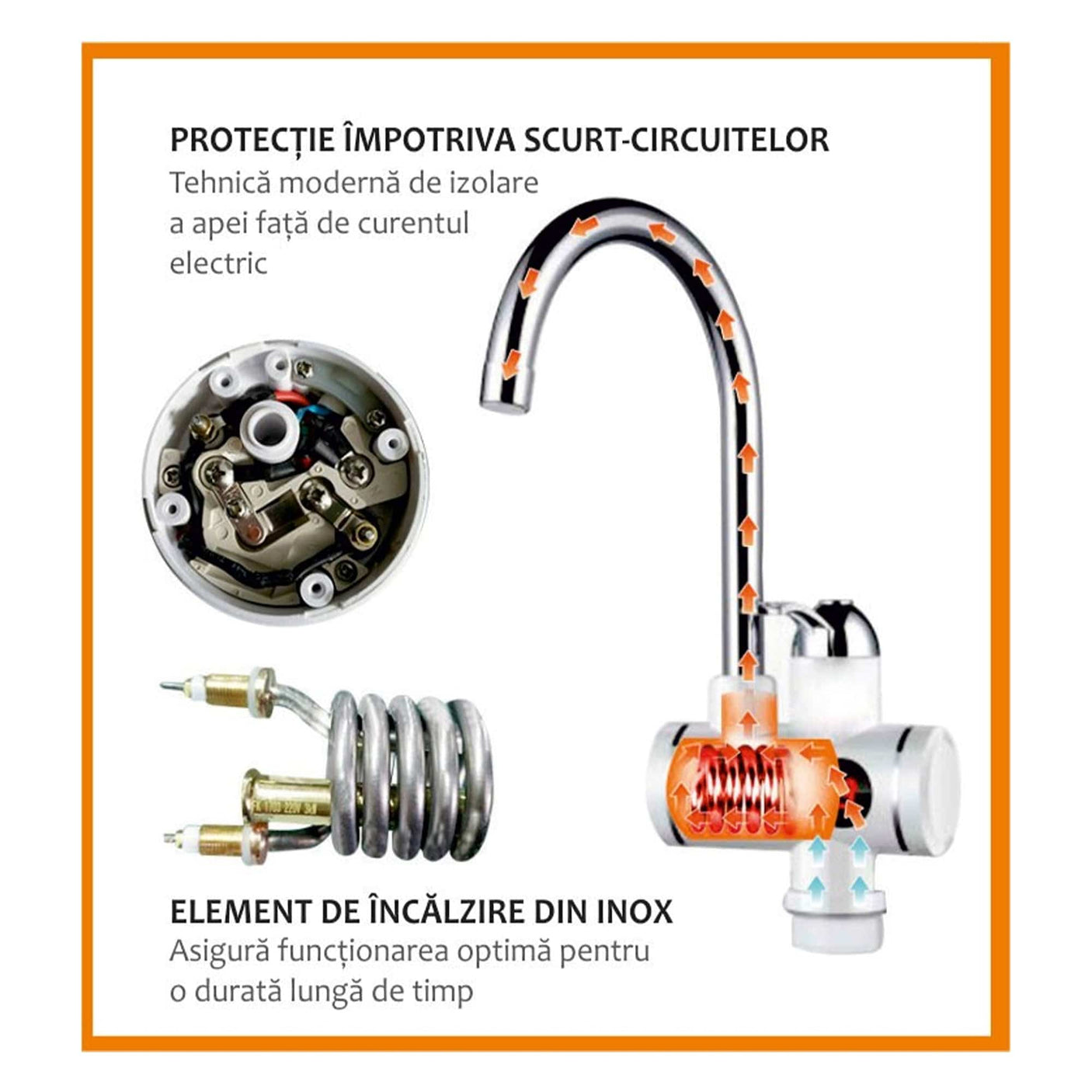 Albatros Robinet electric Robinet electric Albatros PREMIUM | 3000W, 2.5L, Roșu