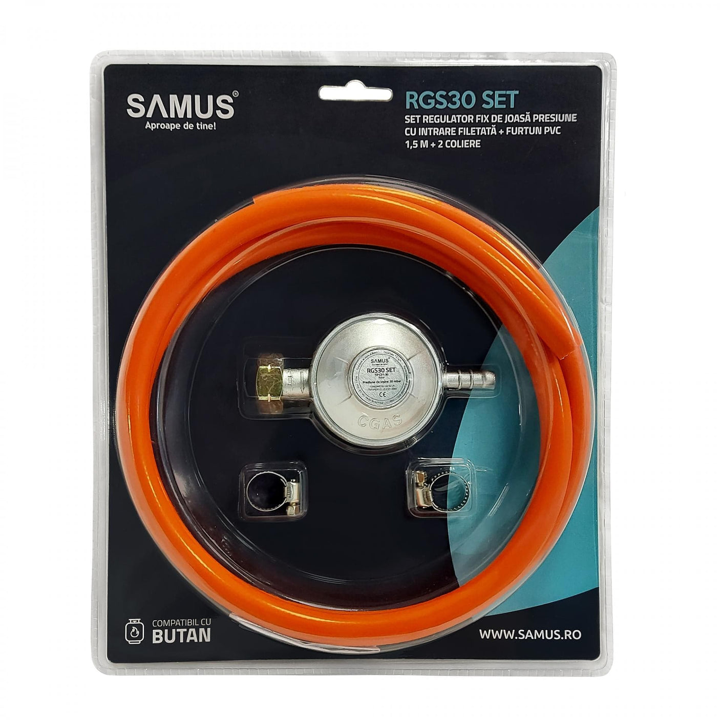 Albatros Accesorii aragaz Set Regulator Gaz Albatros RGS30 SET | 1.5kg