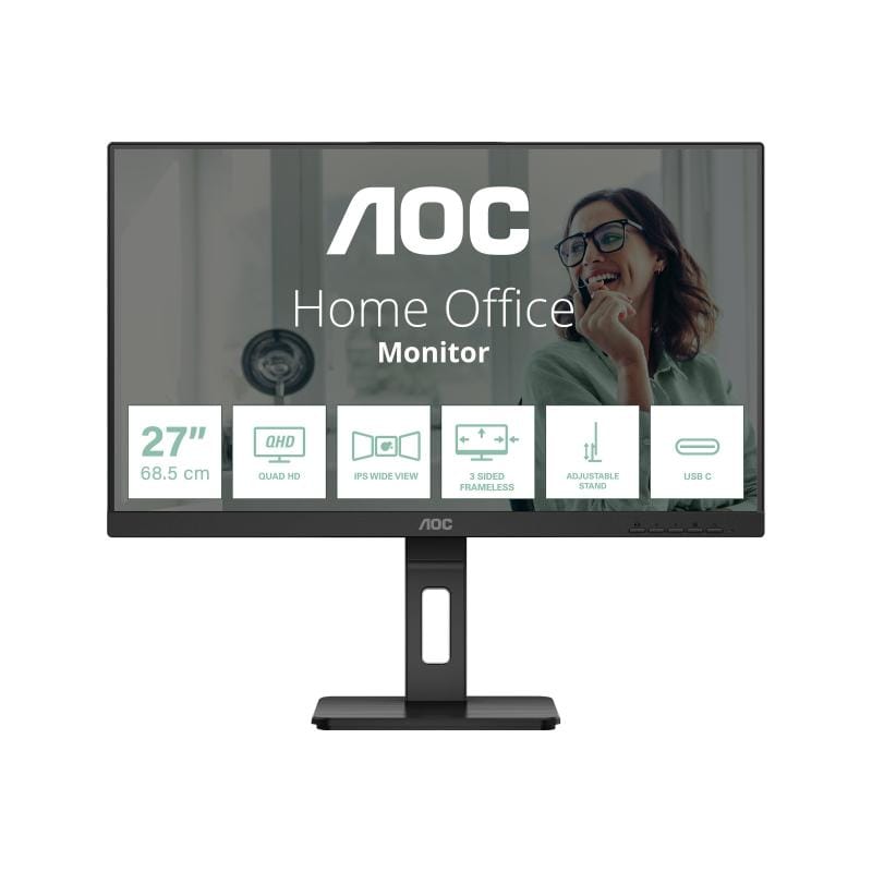 AOC Monitor PC Monitor AOC Q27P3CV | 27 inch, QHD, IPS, 75Hz