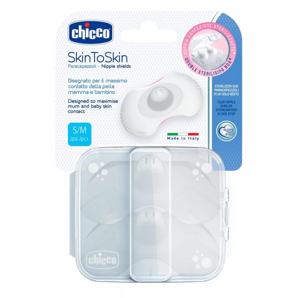 Chicco Îngrijire bebe Aparatoare Silicon Pentru Mamelon Chicco 09034-7 | Marimea M-L, 2 Bucati, 0 Luni+