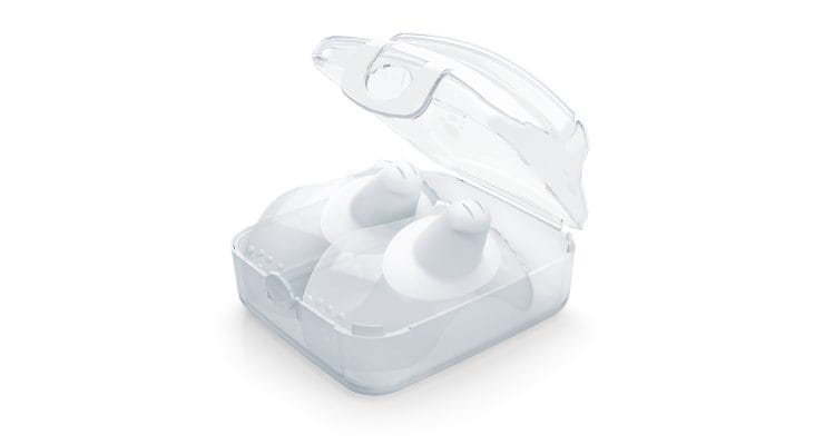 Chicco Îngrijire bebe Aparatoare Silicon Pentru Mamelon Chicco 09033-7 | Marimea S-M, 2 Bucati, 0 Luni+