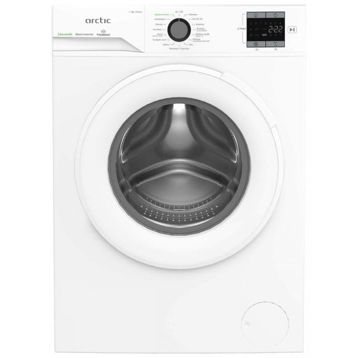 Arctic Masina de spalat rufe Masina de spalat rufe Arctic APLM1WFSU17410W , 7kg, 1400rpm, Clasa A, Motor Silent Inverter, SaveInAll, Display, ExtraSteam, RecycledTub, Alb