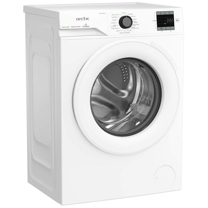 Arctic Masina de spalat rufe Masina de spalat rufe Arctic APLM1WFSU17410W , 7kg, 1400rpm, Clasa A, Motor Silent Inverter, SaveInAll, Display, ExtraSteam, RecycledTub, Alb