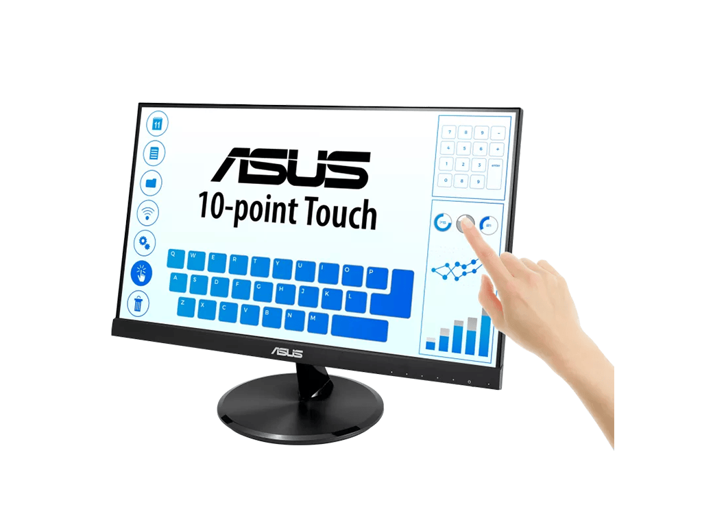 Asus Monitor tactil Monitor Tactil Asus VT229H | 21.5", Full HD, Negru, Touch, LED