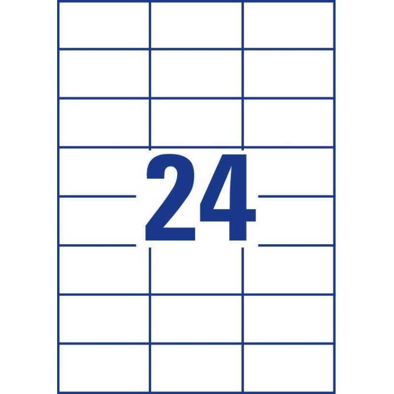 Avery Zweckform Etichete autoadezive Etichete Autoadezive Avery Zweckform 3474 | 70x37mm, Alb, 24 Etichete/Coala