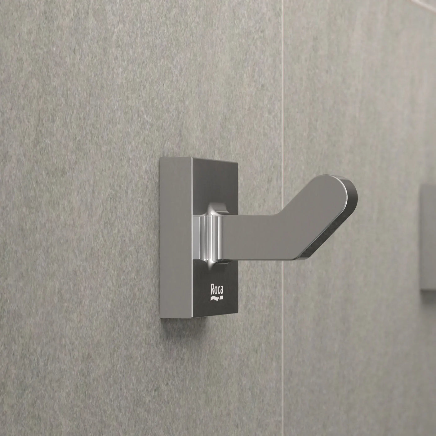 Roca Accesoriu baie Agatatoare Prosop Roca A816819001 | Gama Cubica, Perete, Metalic, Crom