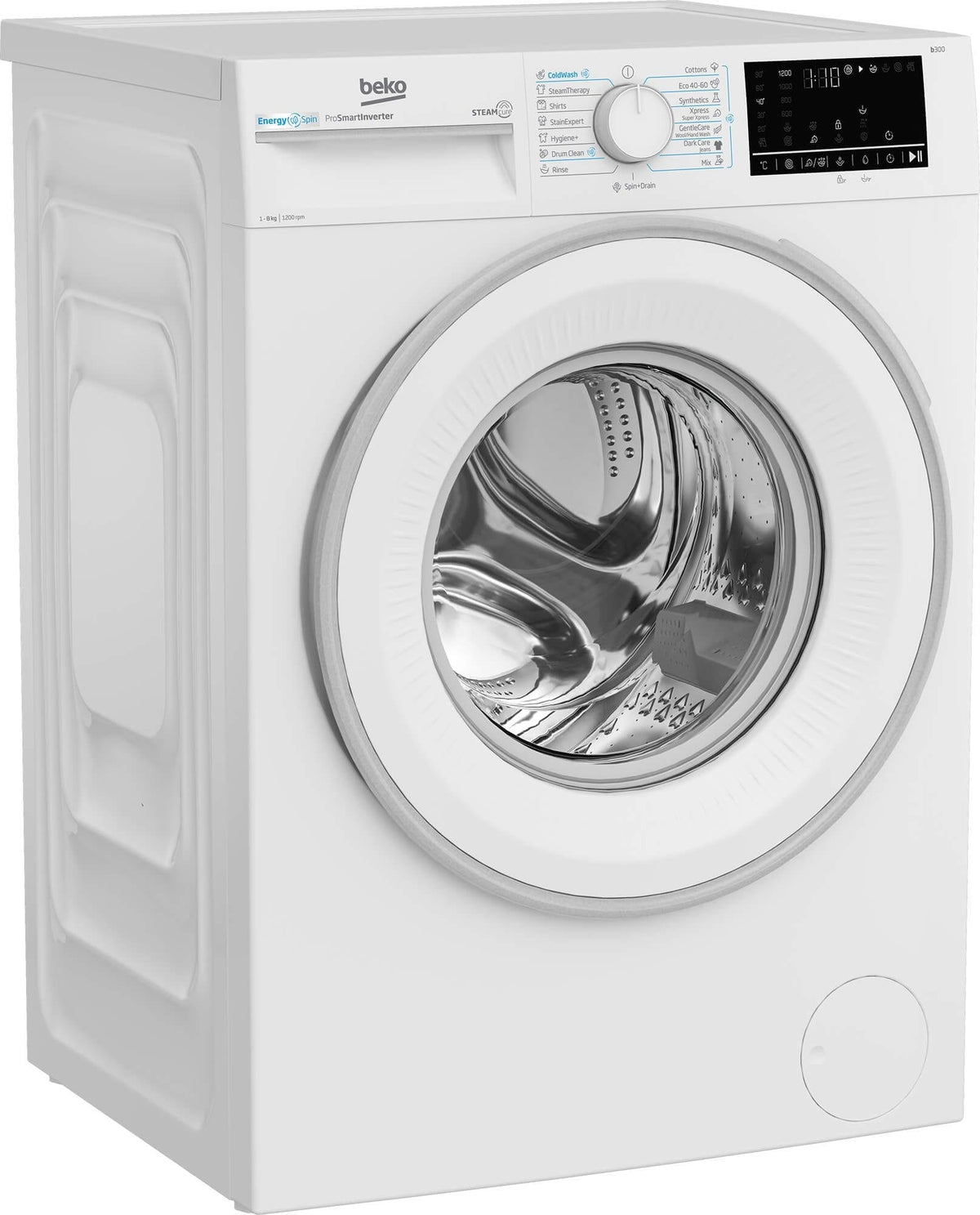Beko Masina de spalat rufe Masina de spalat rufe Beko B3WFU48215WWES | 8kg, 1200rpm, Clasa A, Motor ProSmartInverter