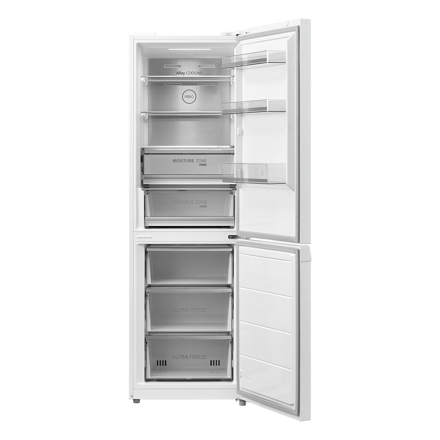Toshiba Combina frigorifica Combina frigorifica Toshiba GR-RB449WE-PMJ(51) | 338L, No Frost, Clasa E, Display LED, 59.5x66x185.8cm