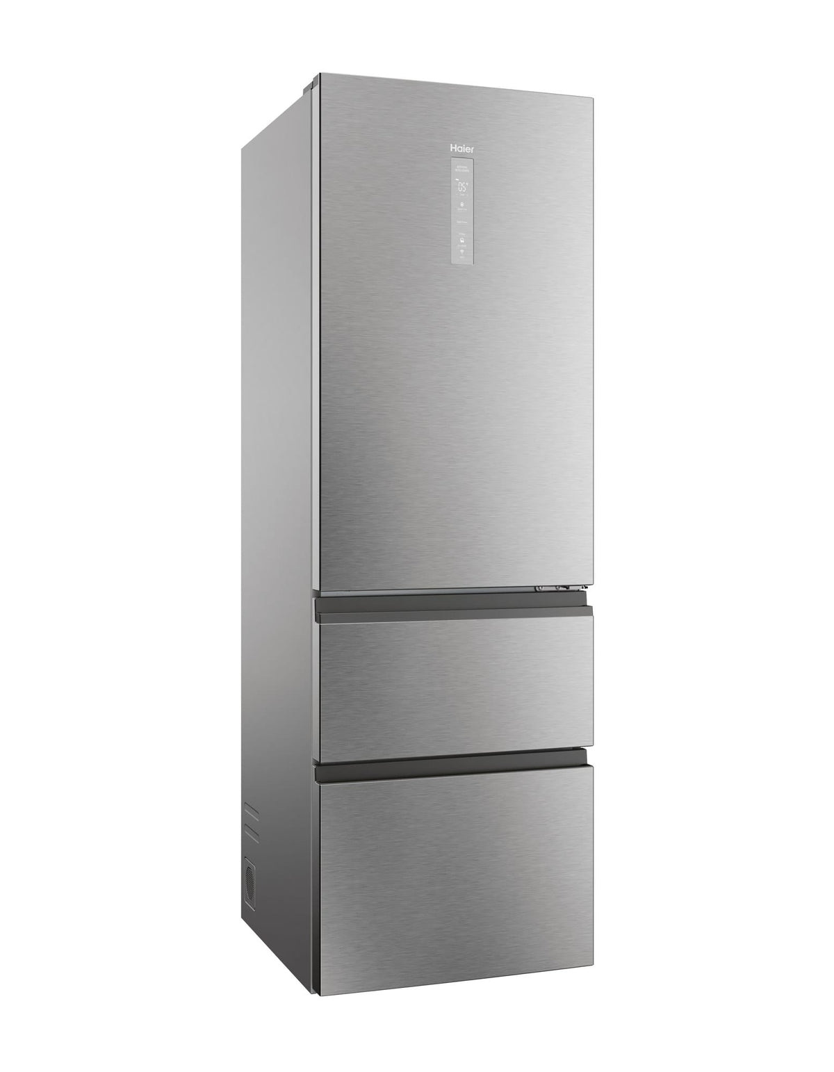 HAIER Combina frigorifica Haier 3D 60 Seria 5,, 360 l, Clasa D, No Frost, Afisaj Electronic, Iluminare LED, H 185 cm Argintiu