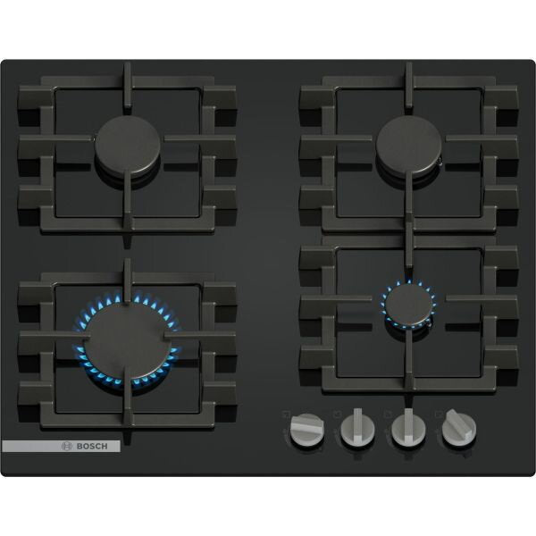 Bosch Plita incorporabila Plita Incorporabila Bosch PNN6B6K40 | Gaz, 4 Arzatoare, 60cm, Gratar Fonta, 59x52x4.5cm