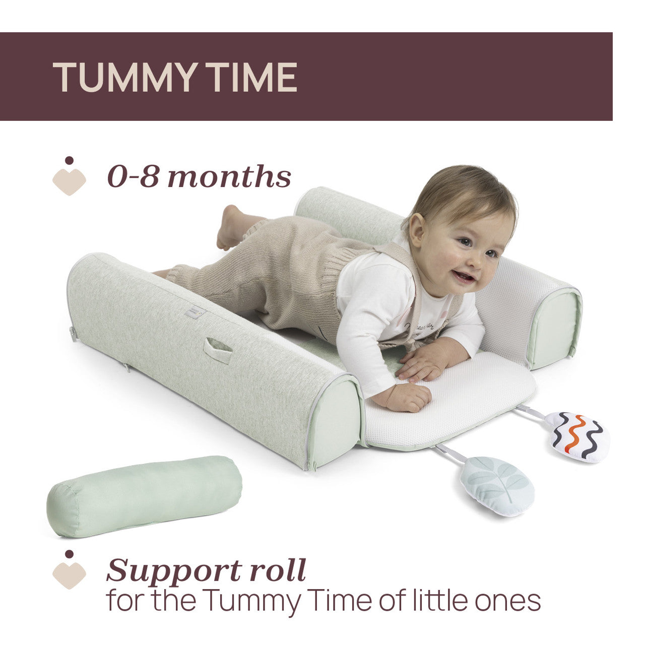 Babynest Multifunctional 4 în 1 Chicco Mommy Pod, Olive 0 Luni+