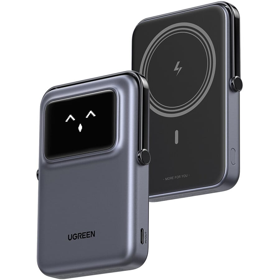 Ugreen Baterie Baterie Externa Ugreen PB572-45327 | 10000mAh, 20W, Digital Display, Gri Negru