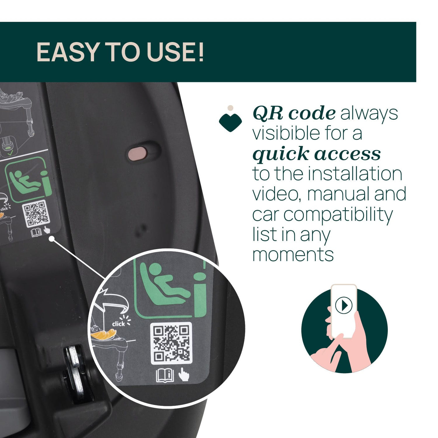 Chicco Jucării Baza Auto Chicco Isofix I-Size 87054-8_NA | Rotativa 360, Compatibila Kory, 0 Luni+