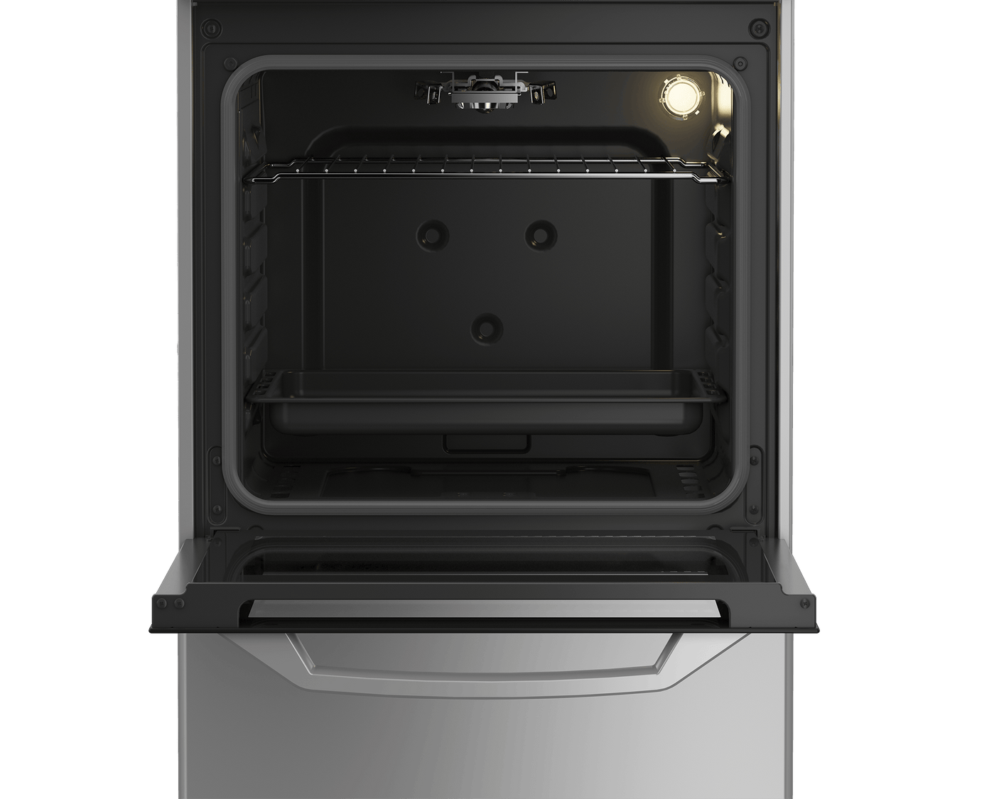 ARCTIC Aragaz Aragaz Arctic AGM5501FLS | 4 Arzatoare Gaz, 85cm, Aprindere Electrica, Argintiu, 50x50x85cm