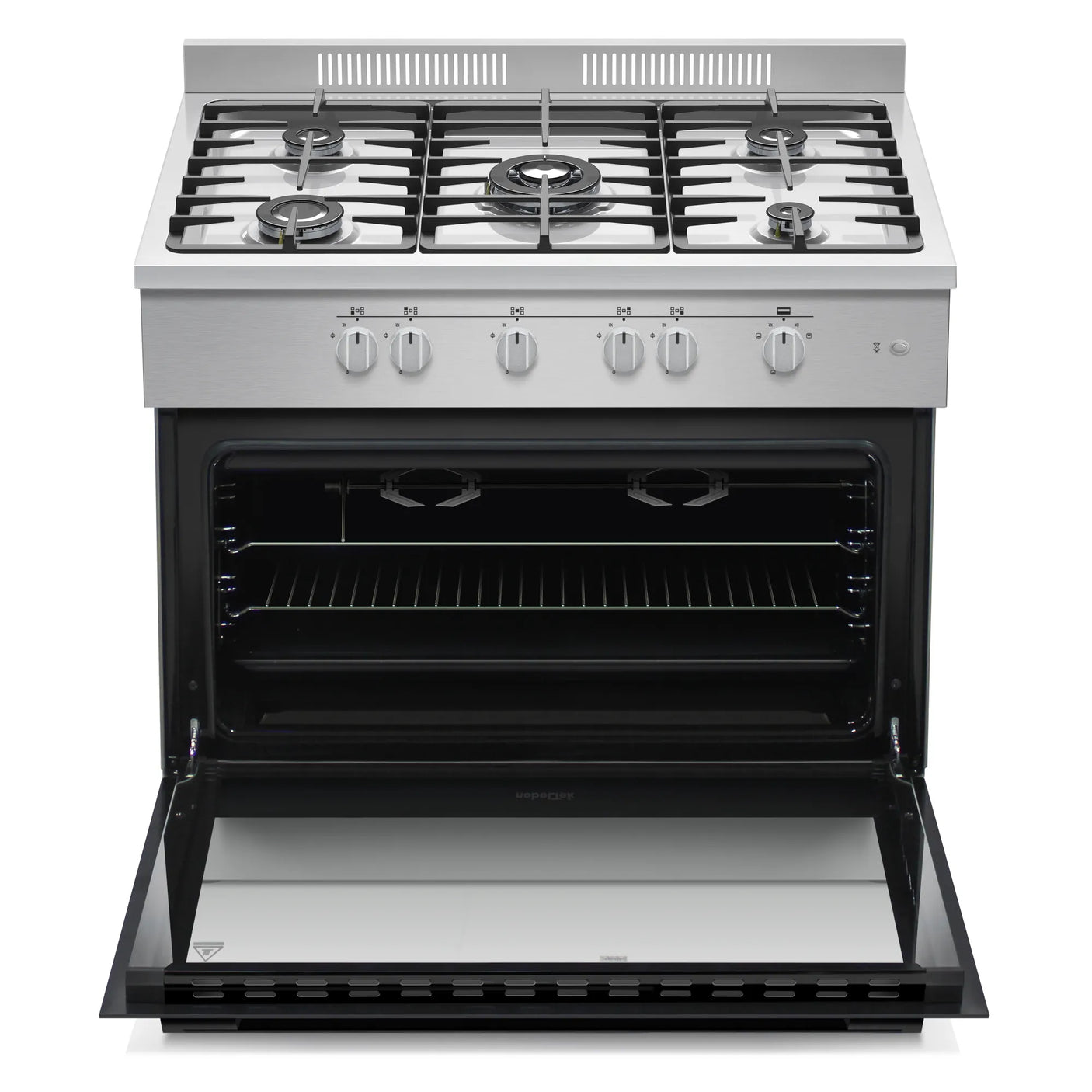 NobeLTek Cooking Aragaz Aragaz Nobeltek NLT SP6903IX/FG1 | 60x90cm, 5 Arzatoare Gaz, Cuptor Gaz 102L, Inox, 90x59.5x88cm