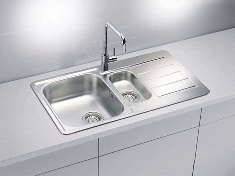 PC-Doc.ro Chiuveta bucatarie Chiuveta Alveus LINE 70 Linen 1082456 | Inox, 2 Cuve, 790x500mm, Stanga