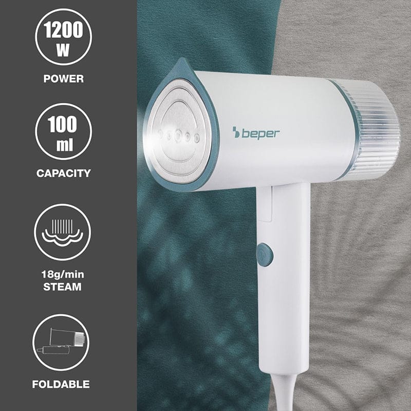 Beper Fier de calcat Fier de Călcat Beper BPP204FER210 | 1200W, 1kg, Alb, Portabil