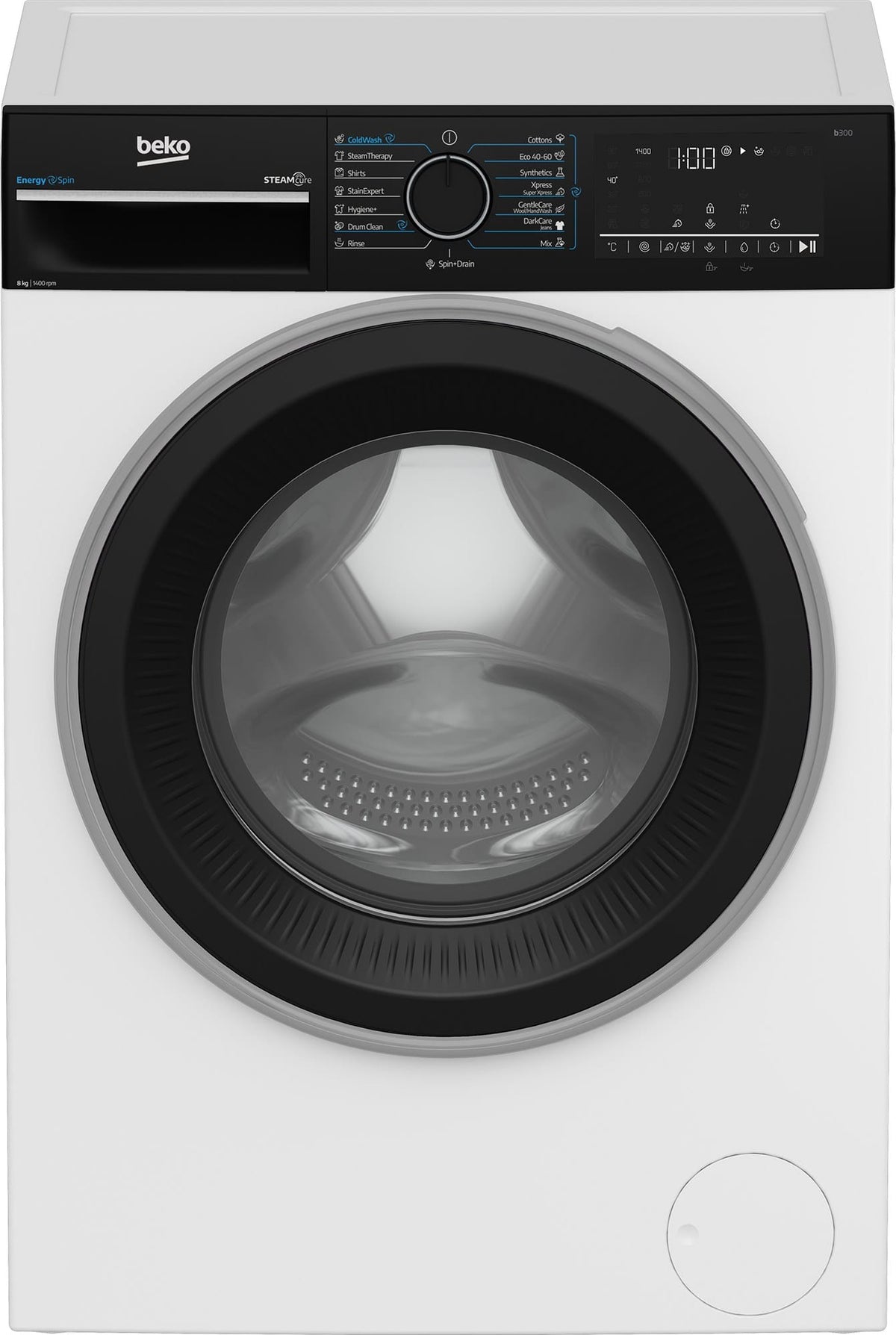 Beko Masina de spalat rufe Masina de spalat rufe Beko B3WFU48415WBPBES | 8kg, 1400rpm, Clasa A, Motor ProSmartInverter